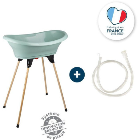 Kit Baignoire Vasco THERMOBABY - Vert Sauge Pratique et Design