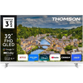 Téléviseur QLED Thomson 32" Full HD avec Google TV et WiFi