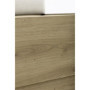 Lit coffre TIDY 160 x 200 cm en Chêne et Écru avec Sommier Inclus