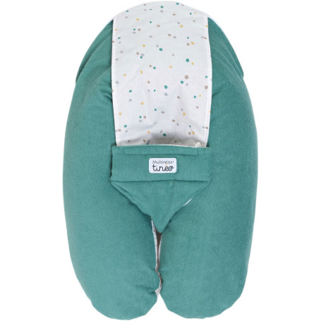 Coussin de maternité 3-en-1 MultiRelax TINEO - Vert à Pois