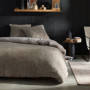 Parure de lit Teddy beige uni - 220 x 240 cm - 2 personnes