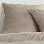 Parure de lit Essential beige effet crépon - 220x240 cm - 2 personnes