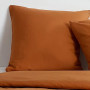 Parure de lit Essential Caramel - Housse de couette 220x240 cm et 2 taies