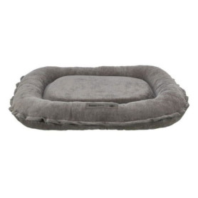 Coussin Orthopédique pour Chien TRIXIE Vital LENNOX - Ovale en Tissu Chenille - 70 x 55 cm - Gris