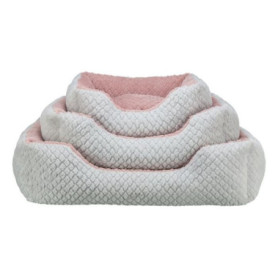 Panier Chic pour Chien TRIXIE KALINE MIO - 65 x 50 cm - Gris et Vieux Rose