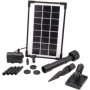 Pompe Fontaine Solaire UBBINK SolarMax 250 avec Jets Volcan et Cloche