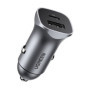 Chargeur de voiture UGREEN 30W avec USB-C et USB-A - Gris