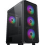 Boîtier PC XIGMATEK DUO X Moyen Tour E-ATX Noir avec 4 Ventilateurs RGB