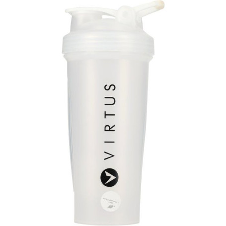 Gourde de Sport VIRTUS Castaldo 500 ml avec Shaker Inclus - Blanc