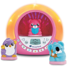 VTECH Story'Clock - Conteuse-Réveil Rose pour Enfants