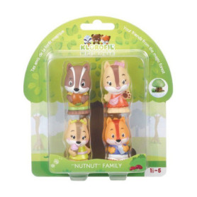 Coffret de 4 Figurines Écureuils - Famille Simon Klorofil