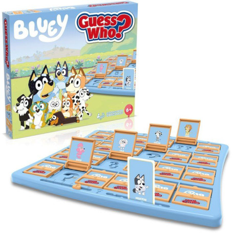 Qui est-ce ? Bluey - Jeu de société de déduction pour enfants