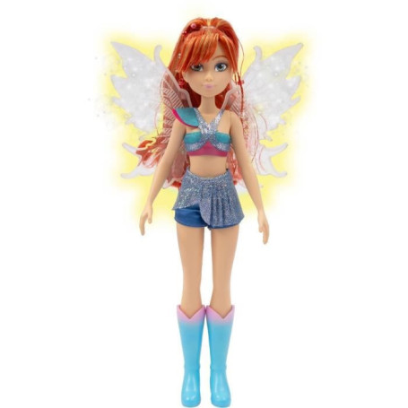 Poupée Winx Bloom avec Ailes Lumineuses - 26 cm
