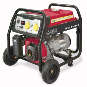 Groupe électrogène essence ZEUZ 4100 LB - 3300 W - Monophasé Rouge