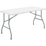 Table Pliante de Réception TERRANOVA - Blanche - 6 Personnes