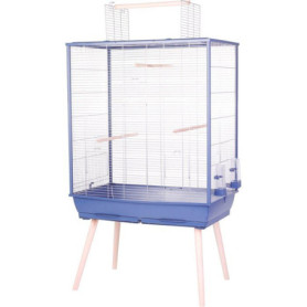 Cage surélevée ZOLUX Néolife pour oiseaux - Idéale pour perruches et canaris - Bleu