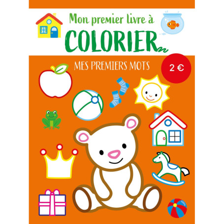 Mon premier livre à colorier - Mes premiers mots