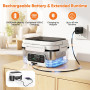 Jradse Gamelle Chauffante, 110W Lunch Box Chauffante Electrique avec 1,5L de Capacité, Réchauffeur d'Aliments en Acier Inoxydabl