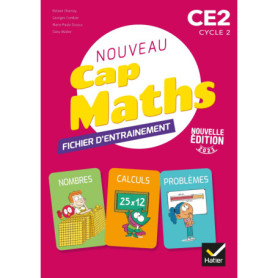 CAP Maths CE2 - Éd. 2021 - fichier entraînement + Cahier géométrie + livret problèmes