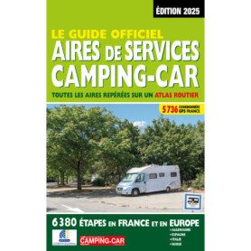 Guide officiel Aires de services camping-car 2025