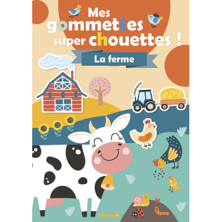 Mes colos et gommettes super chouettes ! La ferme (Vache-Tracteur-Remorque)