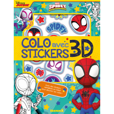 Marvel Spidey et ses amis extraordinaires - Colo avec stickers 3D
