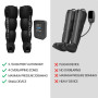 Sans Fil Appareil de Pressothérapie Rechargeable, Recovery Boots pour Jambes Lourdes, Drainage Lymphatique & Circulation Amélior
