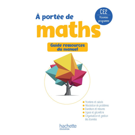 Le nouvel A portée de maths CE2 - Guide du manuel - Ed. 2025