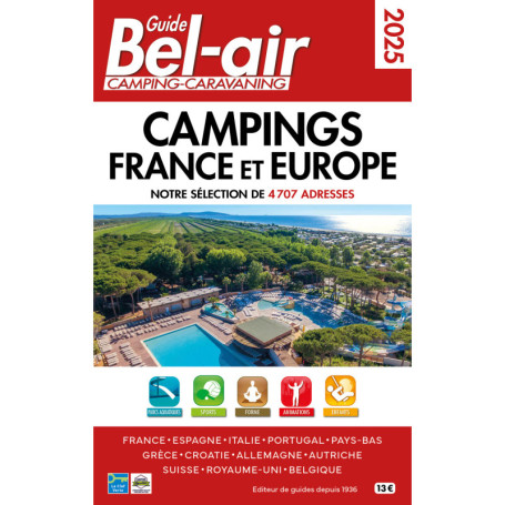 Guide Bel Air campings France et Europe 2025