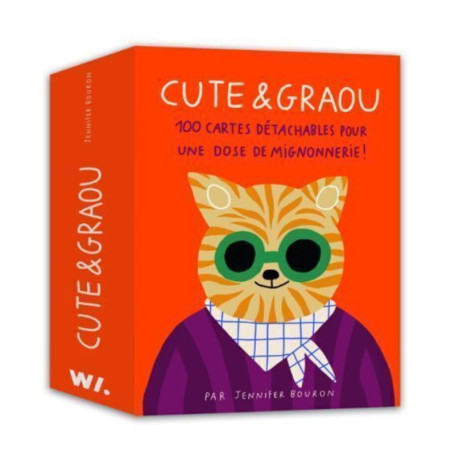 Cute & Graou - 100 cartes détachables pour une dose de mignonnerie !