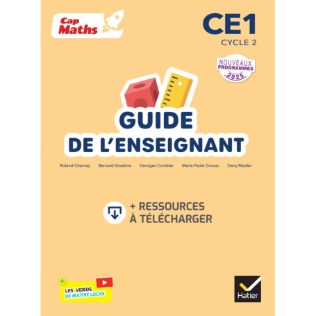 Cap Maths CE1 - Ed. 2025 - Guide de l'enseignant