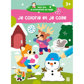 Mon ami le bonhomme de neige - Je colorie et je colle