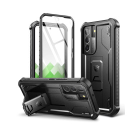 Dexnor pour Coque Samsung Galaxy S22 5G avec Protection d'écran intégrée Coque de Protection intégrale Antichoc à 360 degrés de 