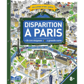 Disparition à Paris - livre avec carte