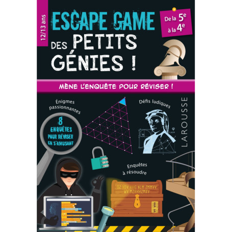 Escape game des petits génies - 5e-4e - Cahier de vacances