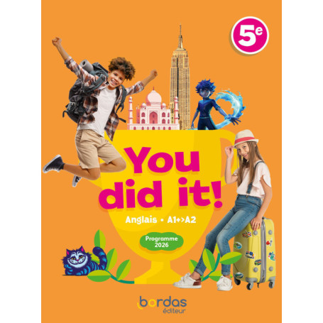 You did it! - Anglais 5e - 2026 - Manuel - élève