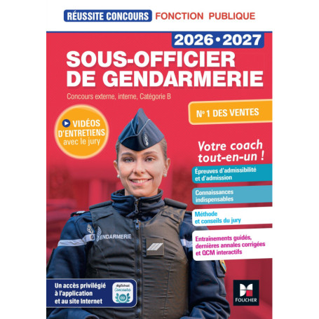Réussite Concours - Sous-officier de gendarmerie - 2026-2027 - Préparation complète