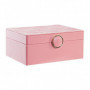 Boîte à bijoux DKD Home Decor Rose PU Bois MDF (17 x 13 x 8,5 cm) 33,99 €
