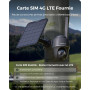 Reolink 4K LTE Camera Solaire avec Carte SIM, 4G Caméra Surveillance Extérieure sans Fil, Vision Nocturne Couleur, Détection AI,