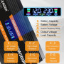 Yinleader Convertisseur 12V 220V 2500W /5000W Convertisseur de Puissance Onduleur 12V 230V Ecran LCD 2 Prises AC pour Panneau So