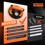 RHYSTER® 2x Ventouses Carrelage avec Manomètre et Jauge Sécurité - Diamètre 200mm - Supportent Jusqu'à 300KG - Idéal pour Carrel