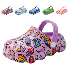 Sabots Mules Enfant Garcon Fille Pantoufles Chaussures de Jardin Dinosaur Chaussons Été Sandales de Plage Maison Antidérapant Ch