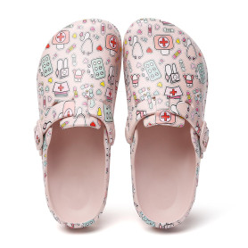 FRTUBOP Sabots de Femme – Chaussures Jardin Mules Confortables avec Bride Réglable, Antidérapantes et Légères, pour Cuisine, Hôp