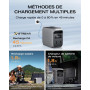 Station électrique portable ECOFLOW DELTA 3 Classic, batterie LiFePO4 1024 Wh, sortie CA 1800 W (3600 W crête), USB-C 100 W, cha