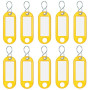 Wedo 262813405 Lot de 100 Porte-Clés avec Crochet en S Jaune