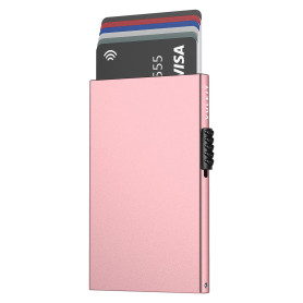 VULKIT Carte Portefeuille pour Hommes Titulaire de la Carte de Crédit RFID Blocage Pop Up Porte-Carte Femmes Minimaliste Portefe