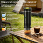 VHV Machine à Café Portable de Voyage,Chauffage Rapide 3 En 1 Cafetiere Portable 12V, Auto-Chauffage de 4 à 6 Minutes, Grandes C