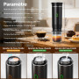 VHV Machine à Café Portable de Voyage,Chauffage Rapide 3 En 1 Cafetiere Portable 12V, Auto-Chauffage de 4 à 6 Minutes, Grandes C