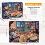 Boloshine Puzzle 1000 Pieces Adulte, Maison Chaleureuse, 70 x 50cm Jeu Classique Puzzles pour Adultes Jeu éducatif Challenge Toy
