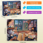Ledeak Puzzle 1000 Pièces Adultes, Puzzle de 1000 pièces pour Adultes avec Image Panoramique, Puzzles Adulte, Puzzle Panoramique